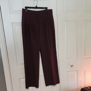 Donna Karan Rich Burgundy Trousers